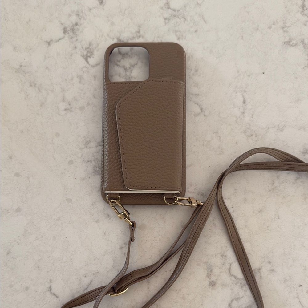 Wallet Phone Case with Crossbody Strap